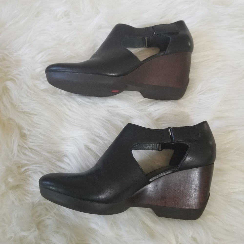 Camper Black and Brown Wedges - Picture 3 of 6